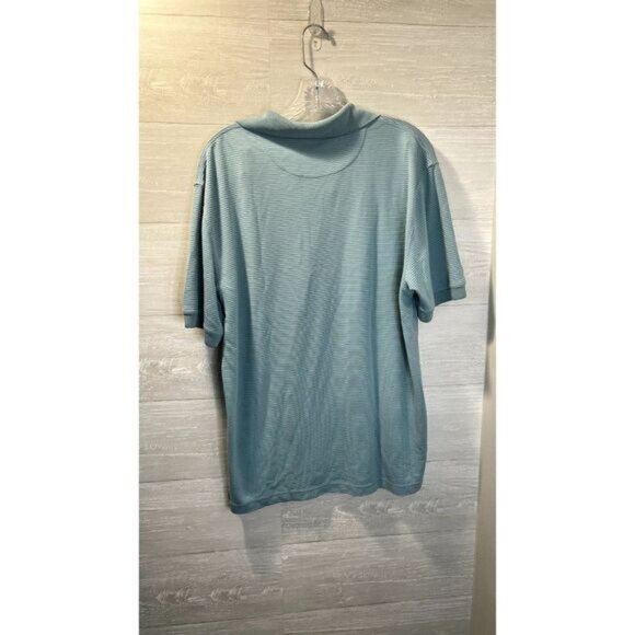 Jos A BANK Men's Regular-Fit Short‎ Sleeve Stripe Polo Collared Button Shirt - Picture 4 of 6